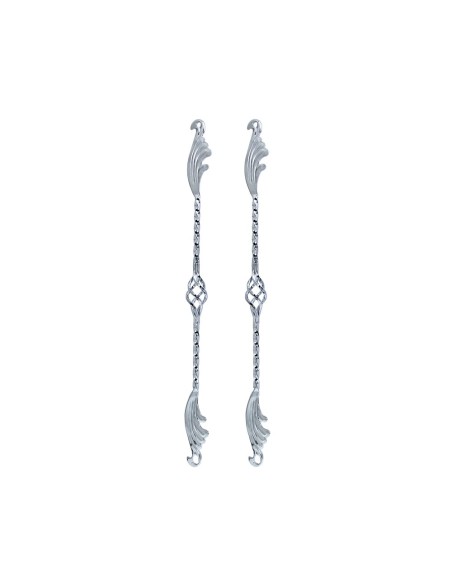 26 Cage Wing Twisted Spring Fork Bars Chrome.